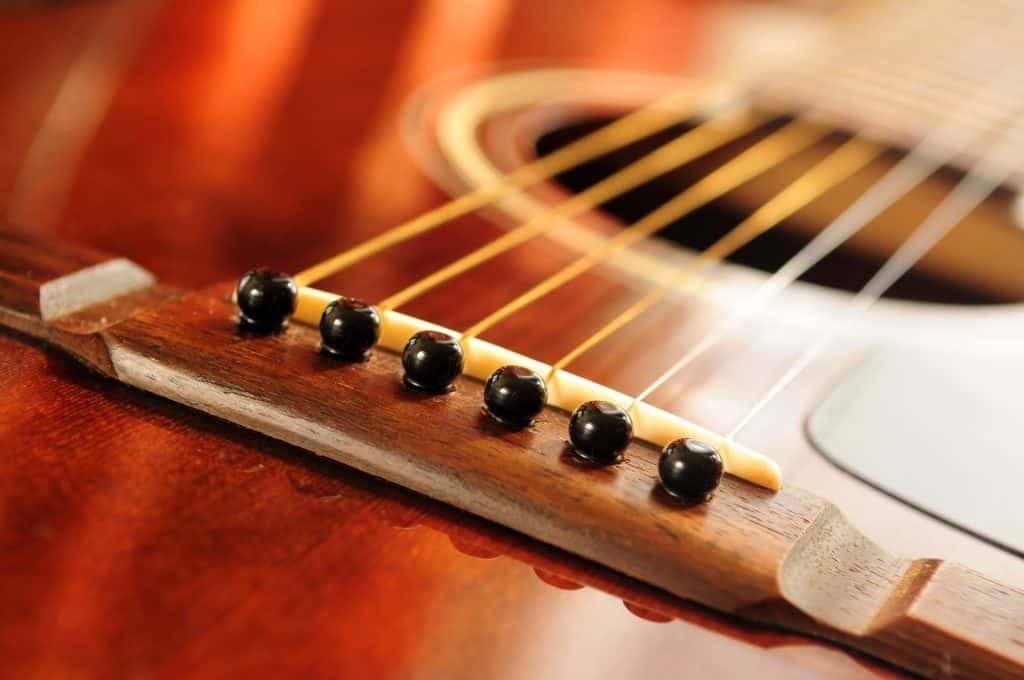 Acoustic guitar bridge pins