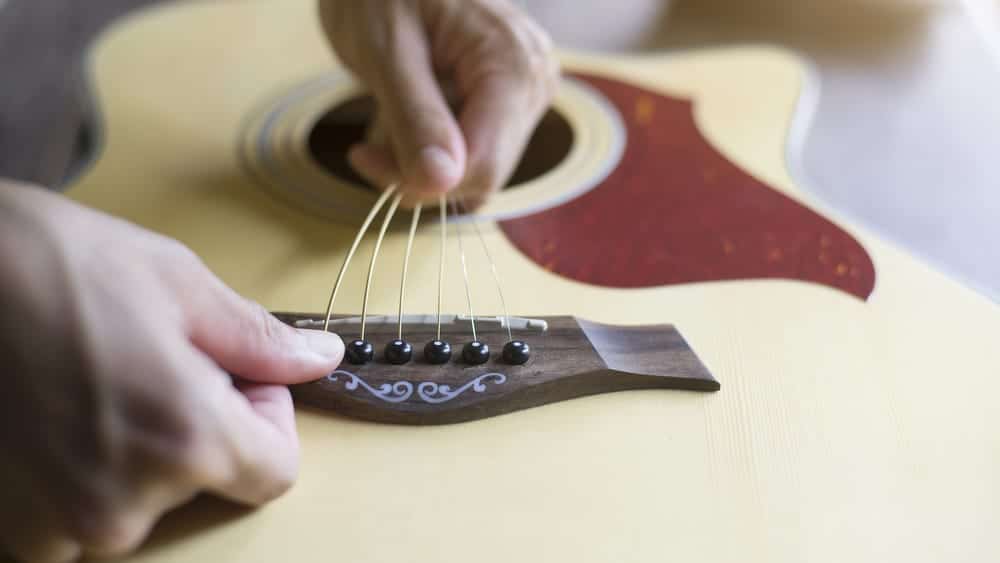 Acoustic Guitar Restringing