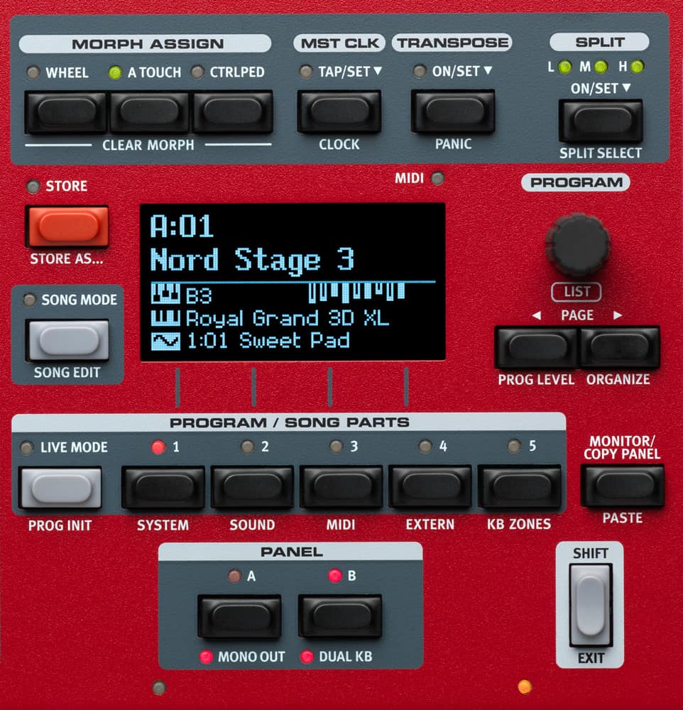 Nord Stage 3 Program Section